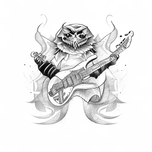 Guitar And Battle Between Good And Evil