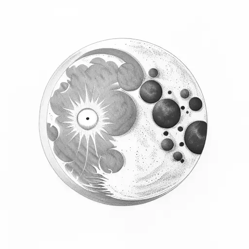 Inverted Moon With Waxing Crescent Phase And Clouds On Both Sides