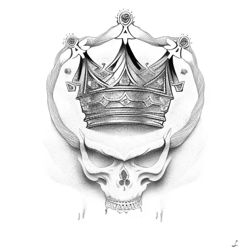 Crown With A Japanese Word King