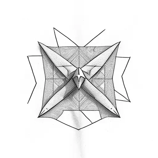 Paper Airplane With A Path Behind It And Numbers 922816 Drawn Into It