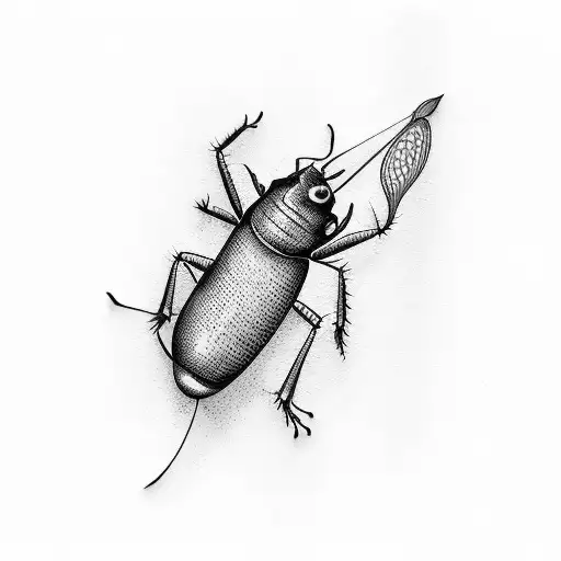 Cockroach Playing The Bass Guitar