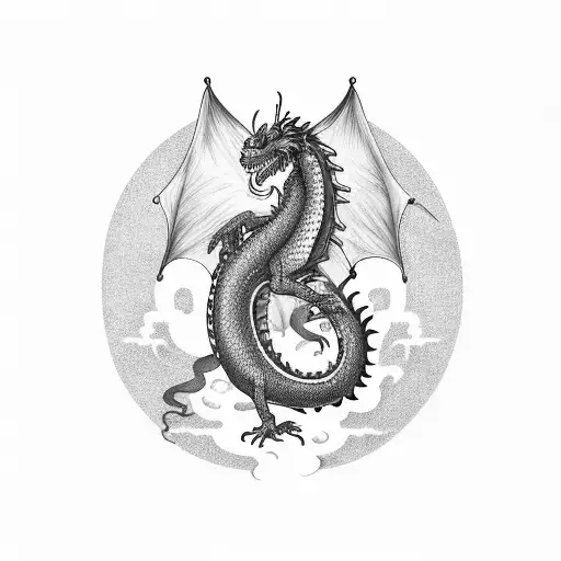 Ferrari Fan Japan Letters Amd A Dragon