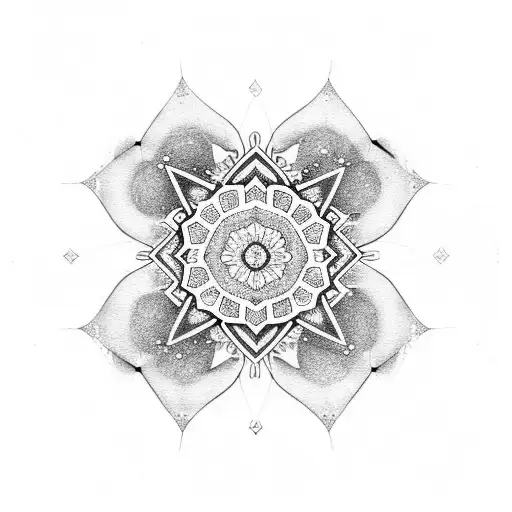 A Geometric Mandala Design Inspired By The Client's Love For Meditation And The Universe