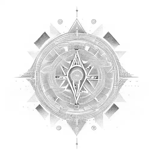 A Combination Of Binary Code And Jedi Order Symbol Forming A Unique Design