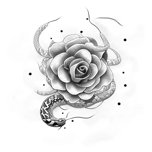 Flower With Snake Cancer Constellations