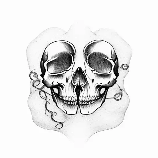 Women Half Skull