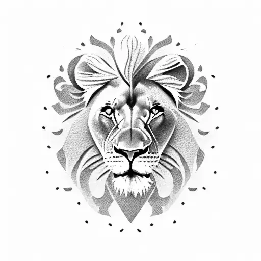 Lion With Semi Colon Symbol