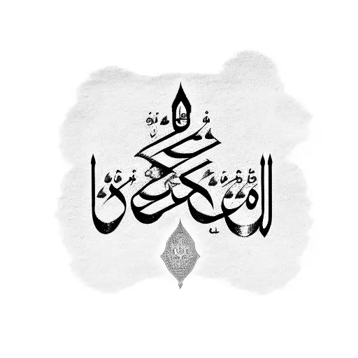 Arabic Calligraphy Kufi Scripe