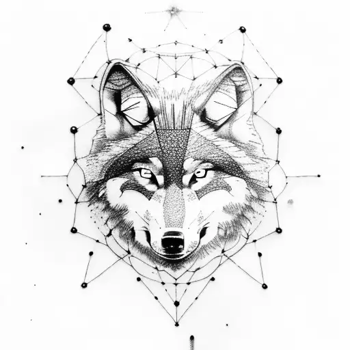 Wolf Body And Cannis Major Constellation