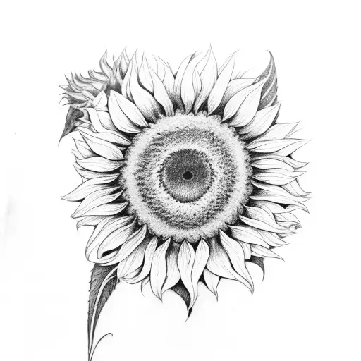 Sunflower With Tiger