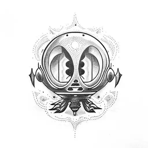 Small Cute Alien Or Spaceship