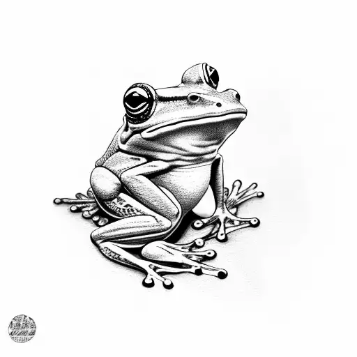 Frog Holding A Rasberry