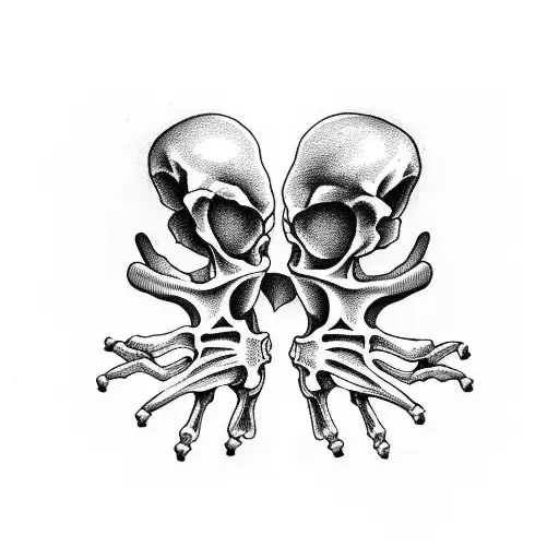 Skeleton Hand Holding 5 Cards Reading A 2 A 2 A 5 A 2 And A 2