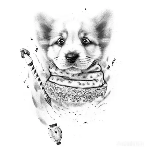 Puppy Footprint With The Word Polo