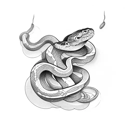 Snake Hanging Himself