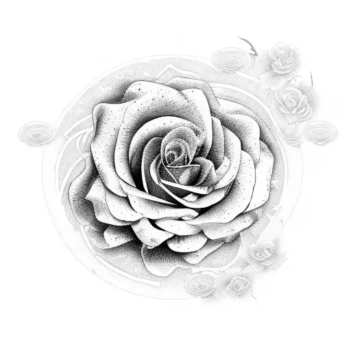 Animal Prints & Roses Surrounding Name In Chinese