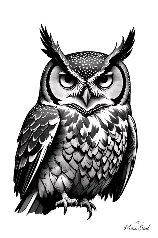 Owl With Broken Wing