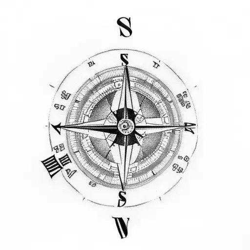 Australia Map Horloge Compass