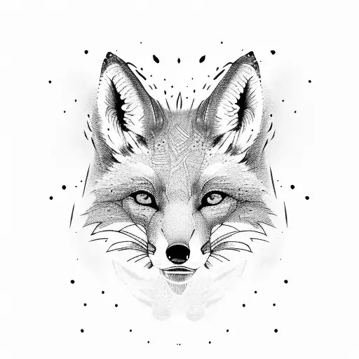 Yellow Fox With Green Eyes