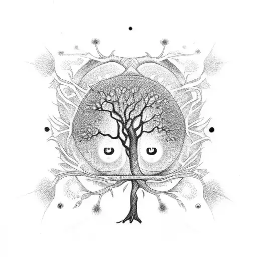 Tree Of Life With Eyes