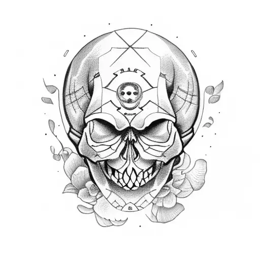 Smile Face With Skull