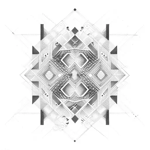 A Bass Guitar With Intricate Geometric Patterns Inspired By Coding Algorithms