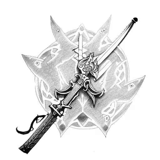 Blue Exorcist Gun And Sword