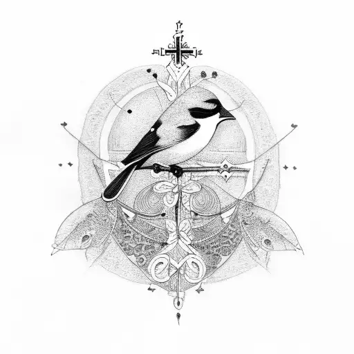 Bird With Cross