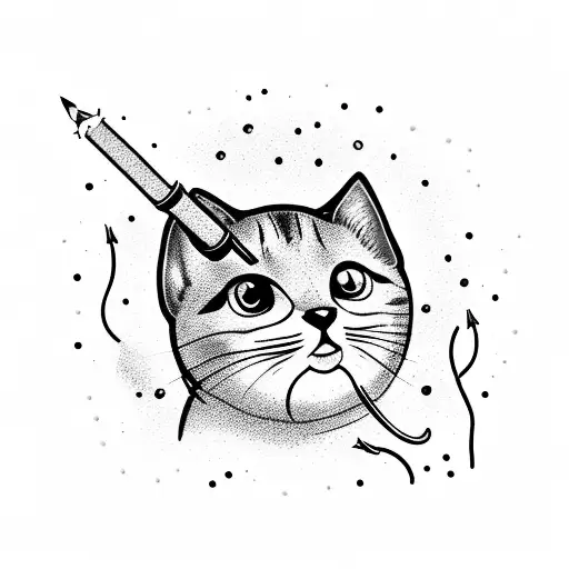 Cat Wearing Boots Holding A Sparkler In Paw