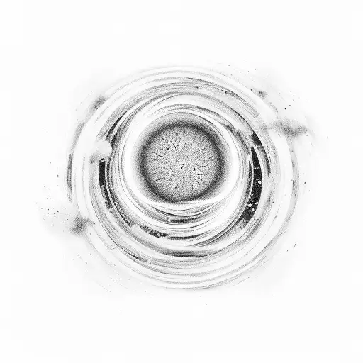 Long Tatto Mixing A Black Hole And A Bird