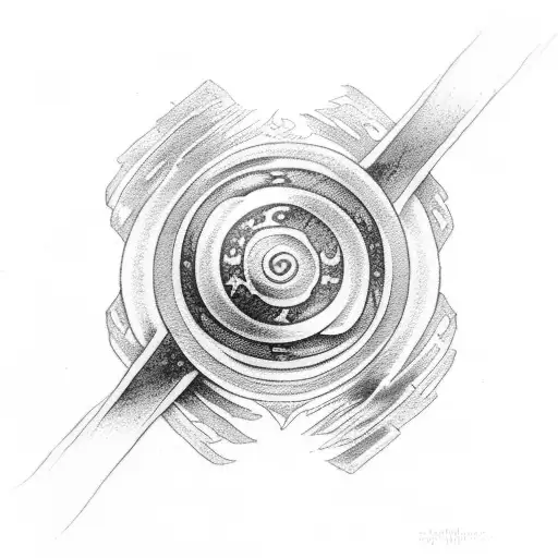 Magic The Gathering Mana Symbol For Blue And Red Representing The Ying Yang Symbol