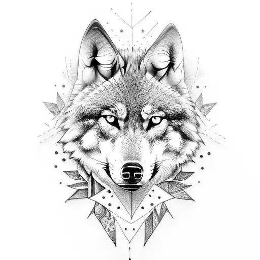 Unique Wolf Tattoo On Forearm
