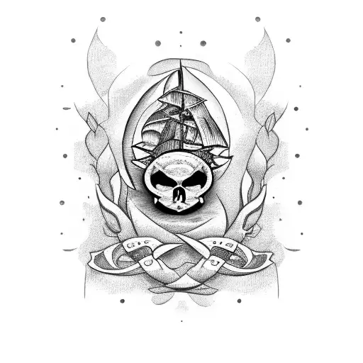 Boat With A Skull
