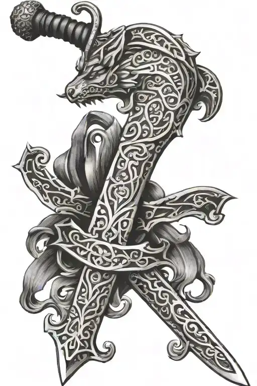 Sword With A Welsh Handle