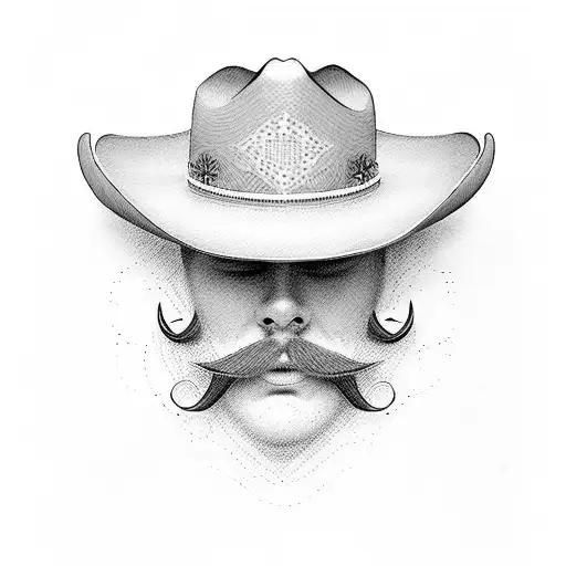 Cowboy Hat Mustache