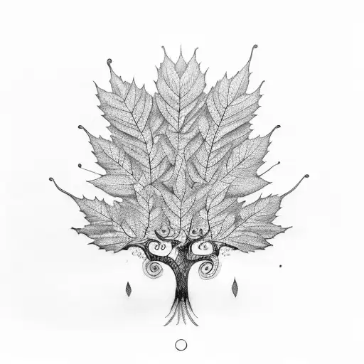 A Majestic Family Tree With Musical Notes As Leaves