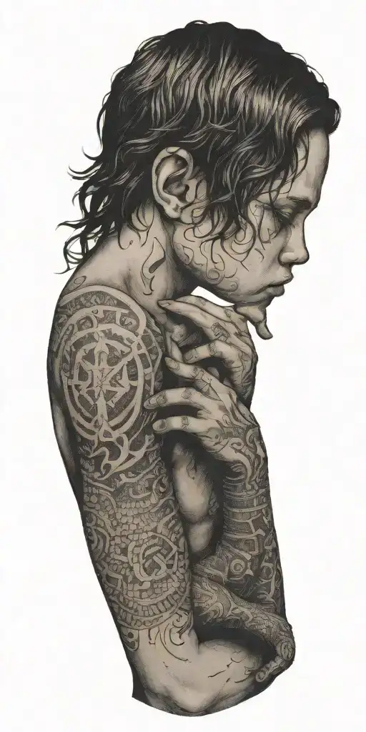 One Boy Fights Creature