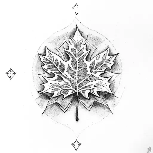 Tarot Card And Leaves