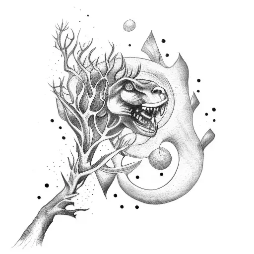 Forearm Tattoo With A Forest