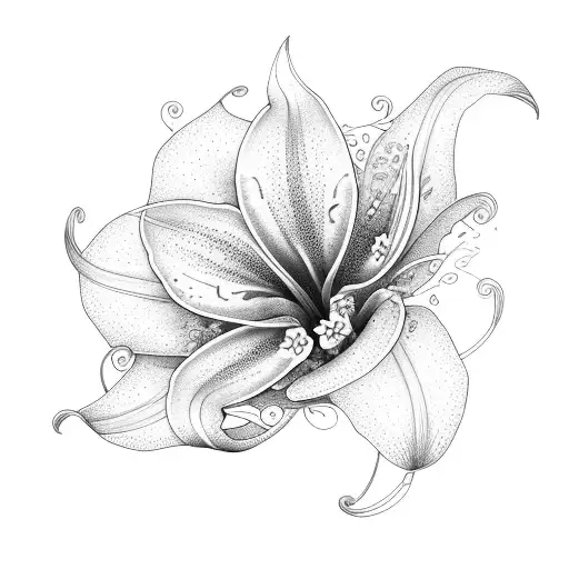 Lily And Hibiscius Flowers