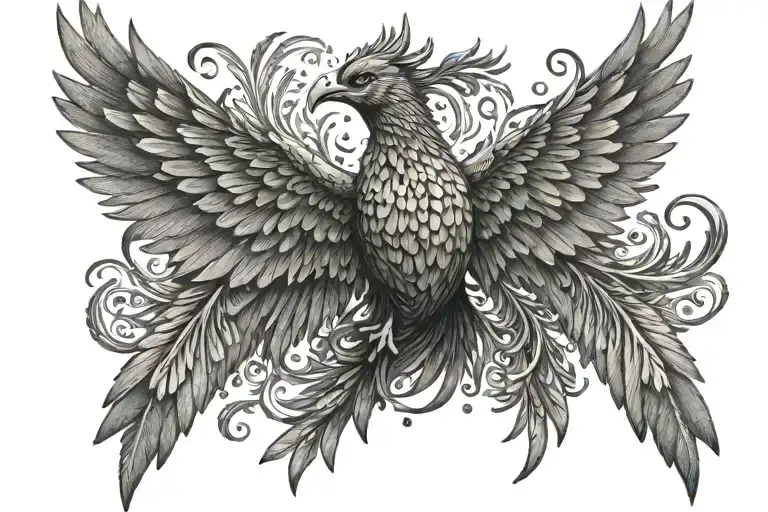 Phonix Bird Rising Phoenix Wings