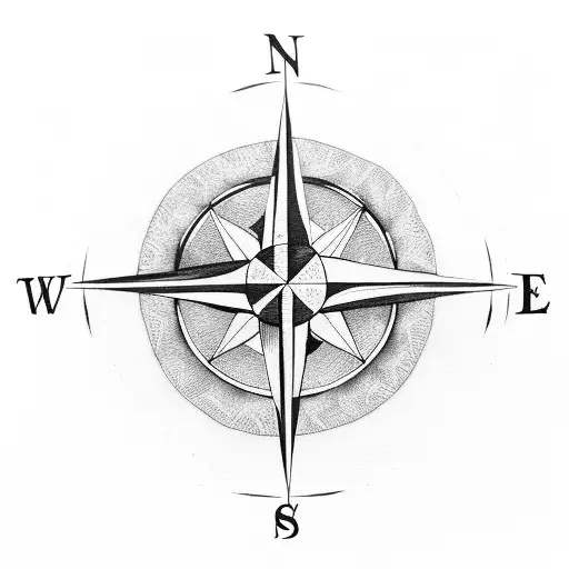 Compass Covered In Dust