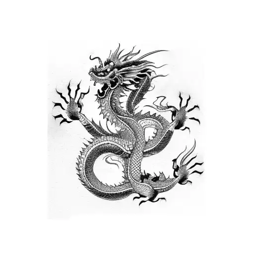 Chinese Dragon Shadow