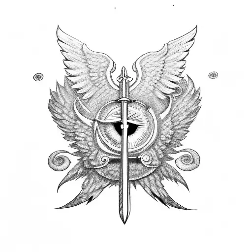 Sword With Wings And An Eye