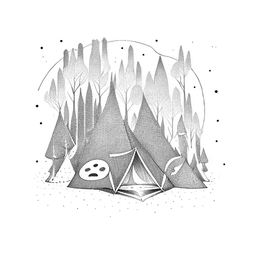 Forest Tent Alien Abduction