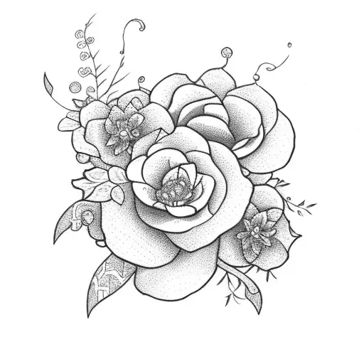 Jasmine Flowers And An Anchor