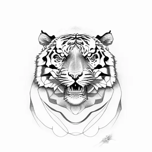 Tiger With An Scorpion