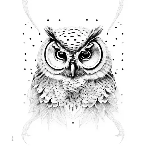 Realistic Owl Leg Sleeve With No Colour