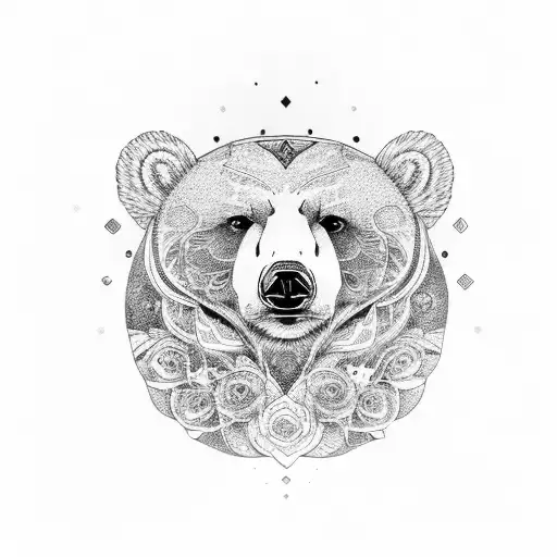 A Thoughtful Psychedelic Bear
