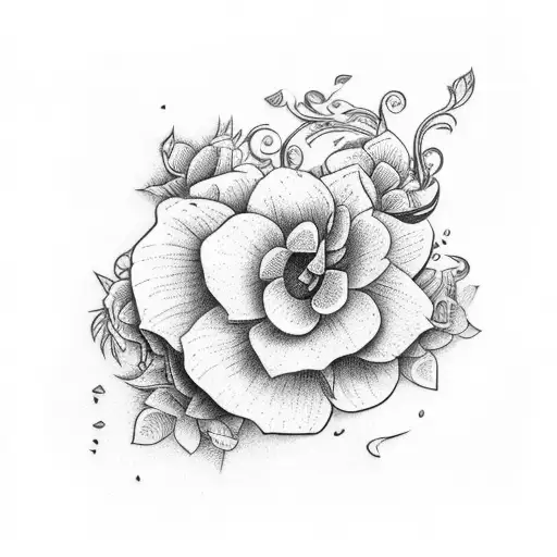 Vine With Many Types Of Flowers